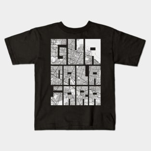 Guadalajara, Mexico City Map Typography - Light Kids T-Shirt